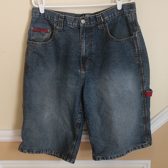 us polo jean shorts
